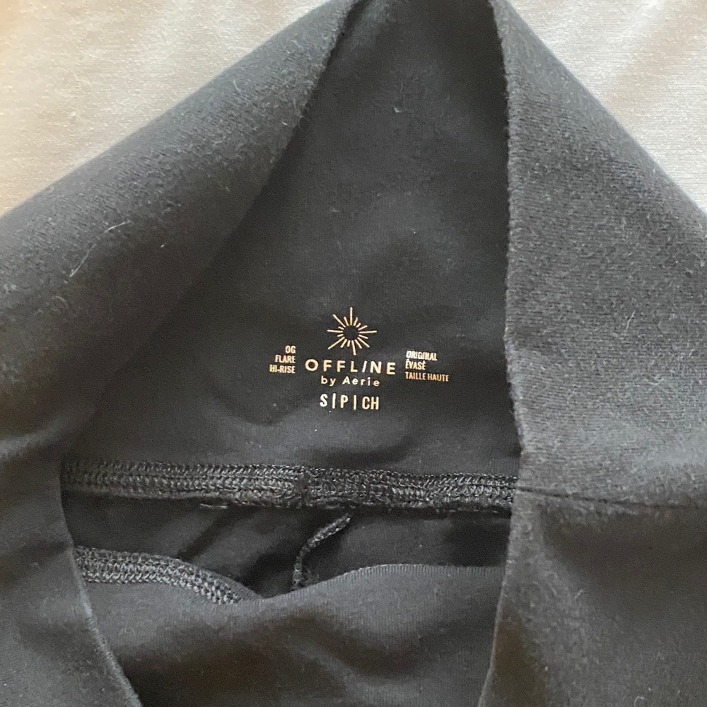 aerie Black Boot Cut Flare Yoga Pants - Picture 3 of 4